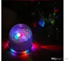 15W 2in1 Voice Activated RGB Crystal Magic Ball 48 LEDS Stage Lighting Effect Light Lamp LED Light Auto för Disco Party