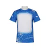 UPS New Sublimation Bleached Shirts Heat Transfer Party Bleach Shirt Bleached Polyester TShirts US Men Women Supplies