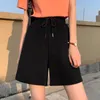 Women's Shorts Shorts Women Harajuku Solid Color Simple Loose Summer Casual Korean Lovely Girls Elasticity Fashion All-match Wide Leg Sporty 230505