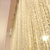 Curtain Colorful Luxury Bold Encryption Entrance Partition Silver Covered Wire Curtains Treatments 3D String