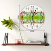 Horloges murales oeufs de pâques oreilles d'herbe horloge 3D Design moderne salon décoration cuisine Art montre décor à la maison