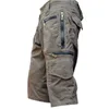 Męskie spodenki Summer Męskie Cargo Cargo Shorts Army taktyczne joggery szorty Mężczyźni bawełniane luźne prace swobodne spodnie plus rozmiar 5xl 230506