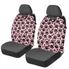 Siedziny samochodowe Covery Pink Dog Comtee Cover Cute 3D Design Vehicle PRZEDNI DOKIET 2PCS/SET TRUDY OBRAZA DO SEDAN