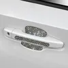 Luxuoso 4/8 pçs maçaneta da porta do carro tigela adesivos anti-risco película protetora estilo do carro bling acessórios do carro para meninas dropshipping