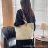 Women's Bag Fashion Canvas One Shoulder Oblique Straddle Beach Versatile ins Tote Designer Handbag Online sale