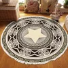 Tapijten Tassel Europese ronde woonkamer decoratie thuis slaapkamer studie vintage tapijt niet-schok niet-slip mat machine wasbaar