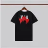 Mens T Shirt Designer Tshirt Limited Edition Couples Tees Street Wear Summer Fashion Brand Amirs Shirt Splash-ink Letter Print Short Sleeve Casual Loose Crewneck a1