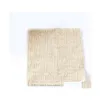 Badborstels Sponzen Schubbers borstels 100% natuur sisal reiniging handdoek voor lichaam exfoliërende linnen wasstoffer 25x25 cm douchewas dhixl