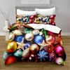 Bedding Sets Polyester Cartoon Christmas Digital Printing Cover Set With Pillowcase Boys And Girls Comforter