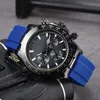 R0LEX -handledsklockor för män 2023 Nya herrklockor Alla Dial Work Quartz Watch High Quality Top Luxury Brand Clock Men Fashion Rubber Watch Band R02