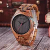 Relógios de pulso Bobo Bird Witch Vintage Design e Genuine Shather Kand Wristwatch Men Watch Zebra Wooden Watches Relogio Masculi