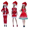 أزياء دمية عيد الميلاد فستان Kawaii 6 عناصر/ الكثير من ألعاب الأطفال الملحقات المصغرة