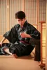 Ubranie etniczne Vintage mężczyźni kimono Yukata szata Suknia tradycyjna samurajów szaty sukiejne klasyczne kostiumy cosplay