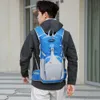 Sporttaschen Campingrucksack Wasserdichter, atmungsaktiver Reiserucksack mit großem Fassungsvermögen, geschichteter Aufbewahrung mit Eflektivem Streifen für Fitnessübungen G230506