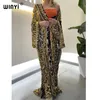 Damen Bademode WINYI Vestido Longo Damen Strickjacke Robe Cocktail sexy Boho Maxi African Holiday Fledermausärmel Seidenrobe 230506