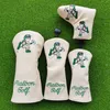 Other Golf Products Magic Flying Snowman Golf Woods Headcovers Covers For Driver Fairway Putter 135H Clubs Set Heads PU Leather Unisex J230506