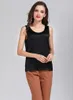 Camisoles Tanks Women 100% Real Silk 16 momme Satin Silk Camisole Tank Top Vest Sleepwear M L XL 2XL 3098 230506