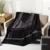 2023-Fuzzy blankets for women ordinary designer blanket beautiful siesta air conditioning office couch fashionable throw blanket for couch blue mat