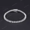 Pure Silver Of 16-20.5CM Tennis Bracelet Jewelry 2-4mm 5A CZ Eternal Gift For Wife Stunning Real 925 Jewellery Fine JewelryBracelets Jewelry Accessories