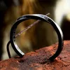 Bangle Unique Mens Nordic Viking Twist Cuff Bangles Stainless Steel Fashion Letter Bracelet Party Jewelry Gifts Adjustable