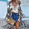 Dames badmode Boheems casual mantel vest voor zwempakvrouw 2023 Summer Beach Smock Tops lange mouwen vrouwelijke kleding 230506