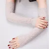 Summer Sunscreen Lace Arm Sleeve Women Arm Cover Fashion Classic UV Protection Ice Arm Cuffs Fingerless Driving Gloves GC2094