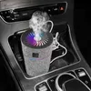 Umidificatore per diffusore per auto di lusso con luce a LED in cristallo di diamante Auto purificatore d'aria Diffusore per aromaterapia Accessori per auto deodorante
