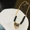 2023 HEART Diamond Pendant Necklace Designer Women Monogram Rlogram