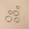 Titanium Smooth Surface Closure Hoop Earring Lip Ring Nose Ring Earrings 16g Fashion Puncture Piercing Anti-allergy Body Jewelry 14K Gold For Men And Women Wholesale