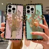 Роскошный чехол-кронштейн со стразами и 3D-бабочкой для iPhone X XR XS 15 14 13 12 11 Pro Max 7 8 Plus SE с держателем для шнурка