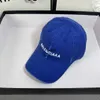 Couple Sports Designer balencigas Ball Cap Outdoor Travel Sunscreen Distressed Letters casquette