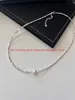 Hangertjeskettingen Natuurlijke zoetwaterparel Onregelmatige kleine parel Sleutelbeenketting strak minimalistisch wild 925 sterling zilveren slotketting 230506