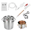 Gör 8L/22L Essential Distiller Alambic Moonshine Alcohol Still Rostless Copper DIY Home Brew Water Wine Oil Brewing Kit