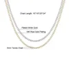 Chains 3 Mm 16inch/18inch/20inch Silve Color Tennis Chain Stacking Choker Necklace Adjustable CZ Gift For Her