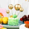 Feestelijke benodigdheden bubble balls cake decoraties gouden druppel cupcake ornamenten diy plaats topper parels ballon decoreren