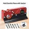 Joiners 1pcs 45 Degree Bevel Planer Chamfer Hand Tool Planer With Backer Woodworking Edge Corner Plane 1/4 Round Cutter Manual Planer