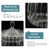 Storage Bottles Home Glass Candy Can Novel Jar Creative Tea Holder With Lid