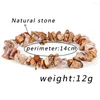 Bracelets porte-bonheur Vintage Boho pierre naturelle en cuir Wrap ethnique Bracelet perlé pour femmes hommes bijoux souhait cadeau livraison directe