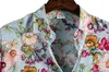 Herren Freizeithemden Floral Hawaiian Aloha Shirt Herren Sommer Kurzarm Schnelltrocknend Strandkleidung Casual Button Down Urlaubskleidung Chemise Homme 230506