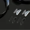20pairs الكثير من وسادات الأنف السوداء السوداء والشفافة من سيليكاجيل صحية تلتصق على الأنف لنظارات نظارة شمسية لوحية مضادة للضغط لمواجهة حجارة المصنع