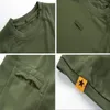 Camisetas masculinas Camiseta de algodão militar Milled Camiseta rápida camisetas secas seca respirável Exército Treining Combate Camisa de manga curta