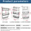 Organisation Multifunktionellt kylskåp Multilags förvaring väggmonterad hyllkryddor rack pappershandduk kök tillbehör leveranser