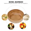 Bowls Bowl Bamboo Kitchen Salad Serving Utensils Ramen Tableware Wooden Home Japanese