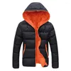 Piumino da uomo color caramello Parka giacca con cappuccio da uomo Parka 2023 vestiti e cappotti per uomo in cotone autunno inverno
