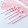2PC Cute Pen Kawaii Cartoon Girl Pink Wings Love Neutral Candy Kolor Wing Pens School School Dostawy papieru Materiały 0,5 mm