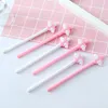 2pc mignon stylo Kawaii dessin animé fille rose ailes amour neutre couleur bonbon aile Gel stylos étudiant fournitures scolaires papeterie 0.5mm