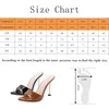 Slippers feminino com estampa de cobra salto alto sandálias sexy chinelos de ponta pontianeda slides sapatos de festa mulher 2023