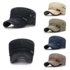 Boinas gorra plana de algodón militar neutral sombrero Retro temperamento elegante simplicidad cuatro estaciones Universal ajustable al aire libre pico