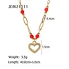 Pendanthalsband Uworld 18K Gold OpenWork Diamond Micro-Set Heart Necklace 2023 Fashion Charm Handgjorda smycken Kvinnor