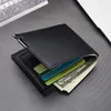 Wallets 2023 Vintage Men Small Money Purses Leather Design Dollar Price Thin Zipper Wallet Card Holder